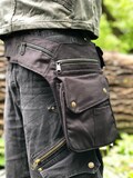 One-sided utility belt Billy ~ Cotton hip bag ~ Pocket belt ~ Festival belt ~ Side bag ~ Pouch ~ Festival fanny pack ~ Goa ~ JUNGLE product logo