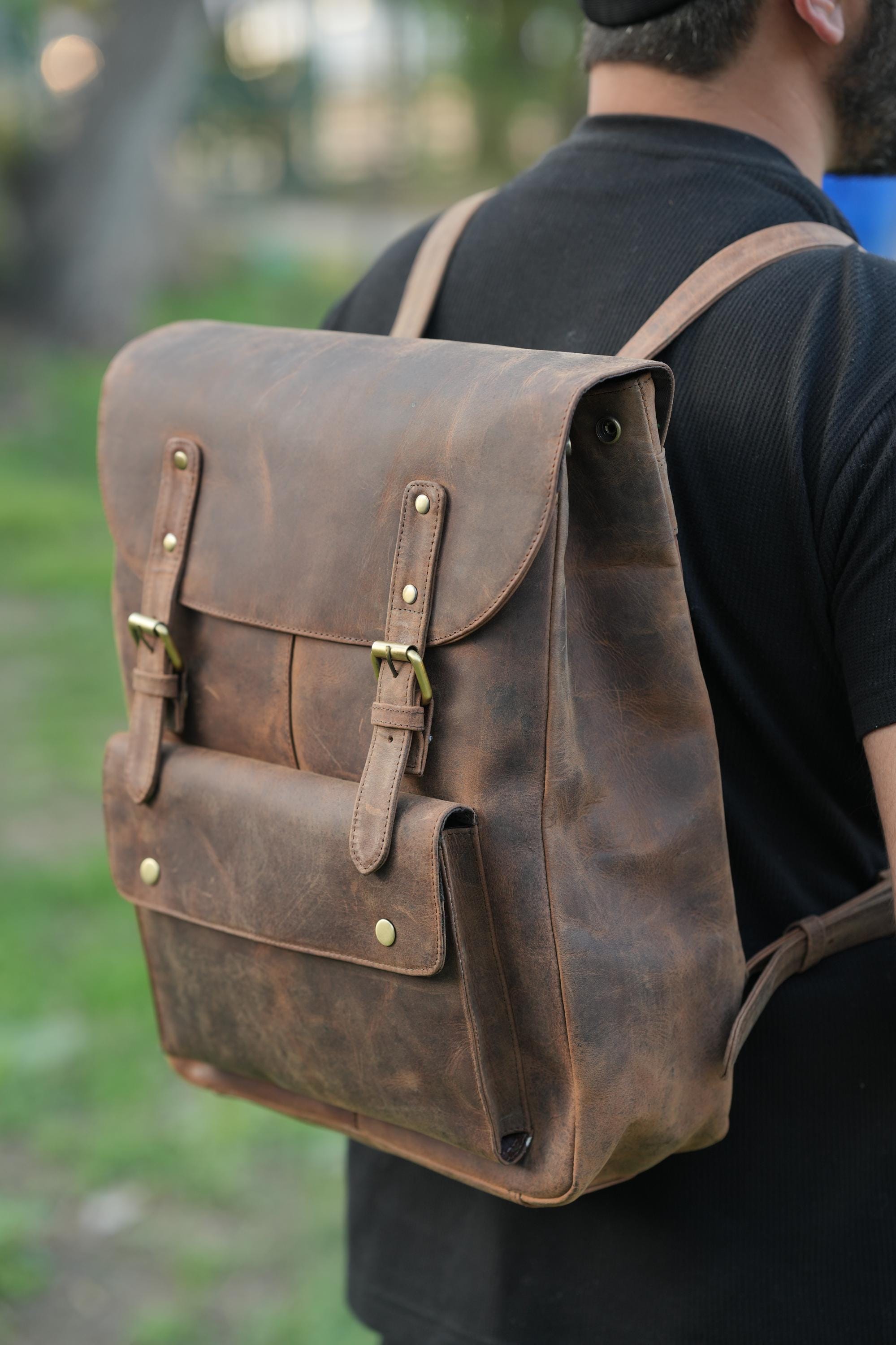 backpack with leather jacket Luxury Leather Bags & Jackets London