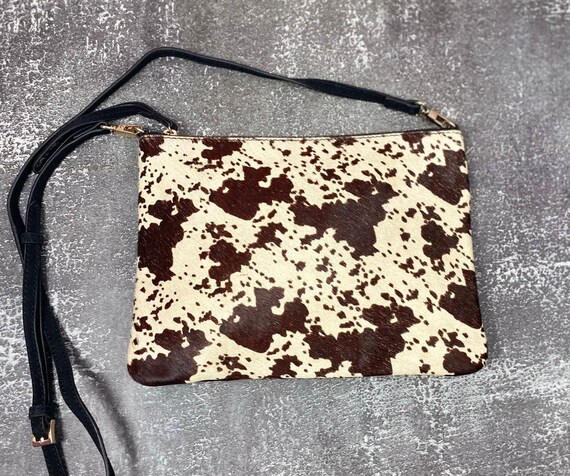 Cow print crossbody bag top