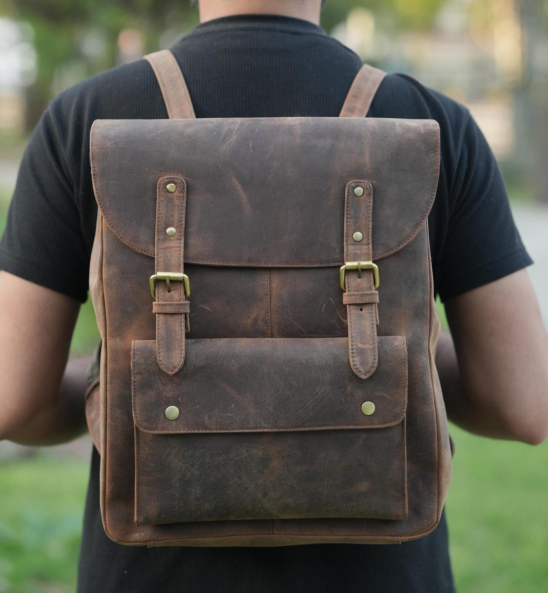 cheap leather backpacks men Backpack For | 16