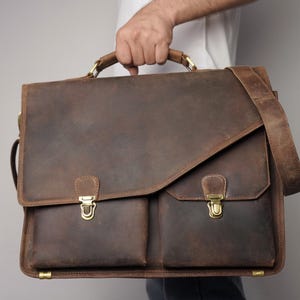 leather messenger bag, Crossbody Satchel, Shoulder Bag, Personalized leather Laptop Bag, Christmas gifts for him, Men leather briefcase