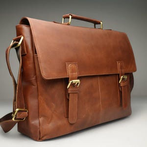 Leather Messenger Bag, Brown leather bag, Leather crossbody bag,  Leather Satchel Bag, Leather briefcase, Christmas gift for him, laptop bag