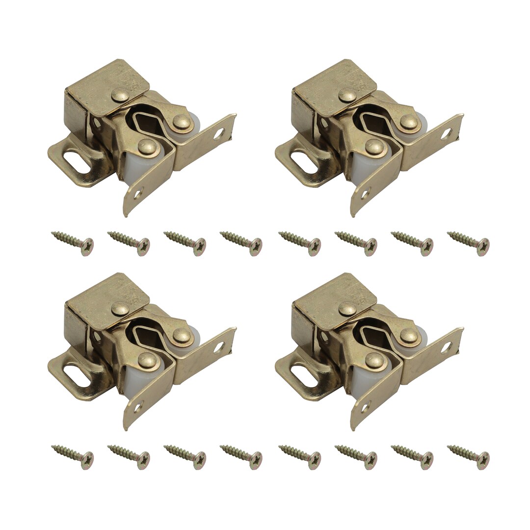 Door Catch Latch, 4 Pack Double Roller Strong Hold Cupboard