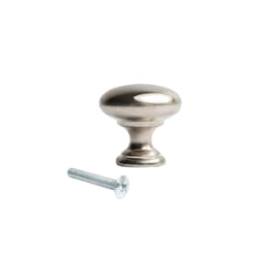 Round Cabinet Knobs Harmac House® Brushed Nickel Pull Handles, 1.18 Inch/30mm Diameter, Cupboard, Dresser, Bathroom Mushroom Handles Knobs