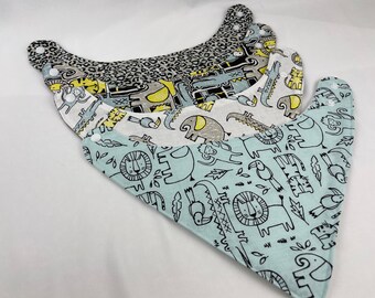Dribble Bibs,Babies,Toddler, Jungle Prints,AnimalsSoft and Colourful,Absorbent,Teething