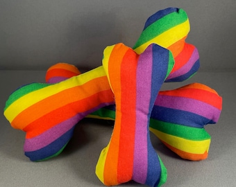 Handmade Bone Shape Dog Toy: Soft Fabric Snuggle Toy