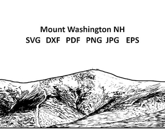 Mount Washington svg Mt Washington NH dxf Schnittdateien
