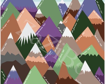 New Hampshire 48 4000 Footer Tracker NH Berg Bucket List Spitze Absacken Wanderer Ziel Checkliste Geschenk Club White Mountains Washington