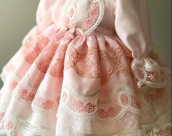 Vestido de niña de las flores, vestido especial para niños, vestido de fiesta personalizado, vestido para ocasiones especiales, vestido de encaje hecho a mano, vestido de princesa, vestido de cumpleaños
