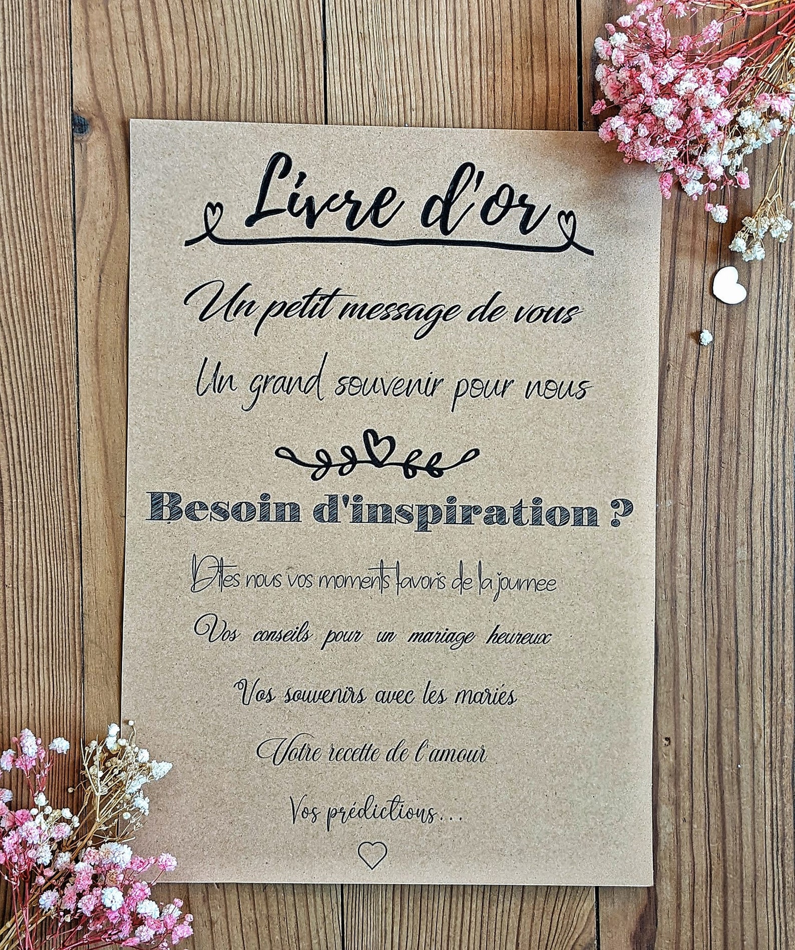 Livre D'or Audio Pour Mariage Ou Anniversaire - Enregistre Messages Vocaux Des Invités - Style Rétro Blanc