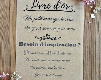 Affiche livre d'or (besoin d'inspiration)