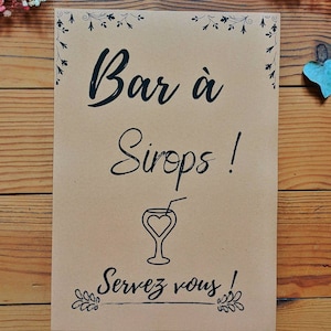 Syrup/lemonade/rum bar