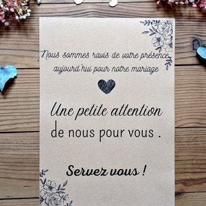 Affiche Servez vous cadeaux invités image 1