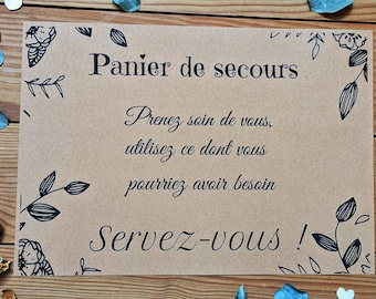 Panier de secours ou kit de survie