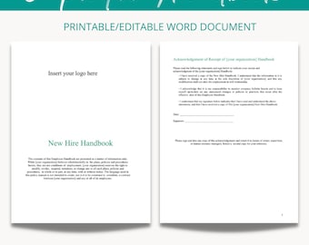 Employee Handbook Template