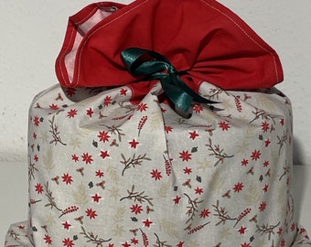 Geschenkbeutel " Weihnachten" nachhaltig - schöne Alternative zum Geschenkpapier, Stoffbeutel, Baumwoll Säckchen, Geschenkverpackung