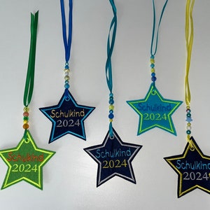 Pendant for the school cone, school enrollment, school child 2024, star