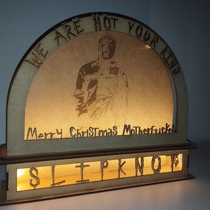 スリップノット キャンドル アーチ キャンドル アーチ クリスマス レーザー カット DXF SVG