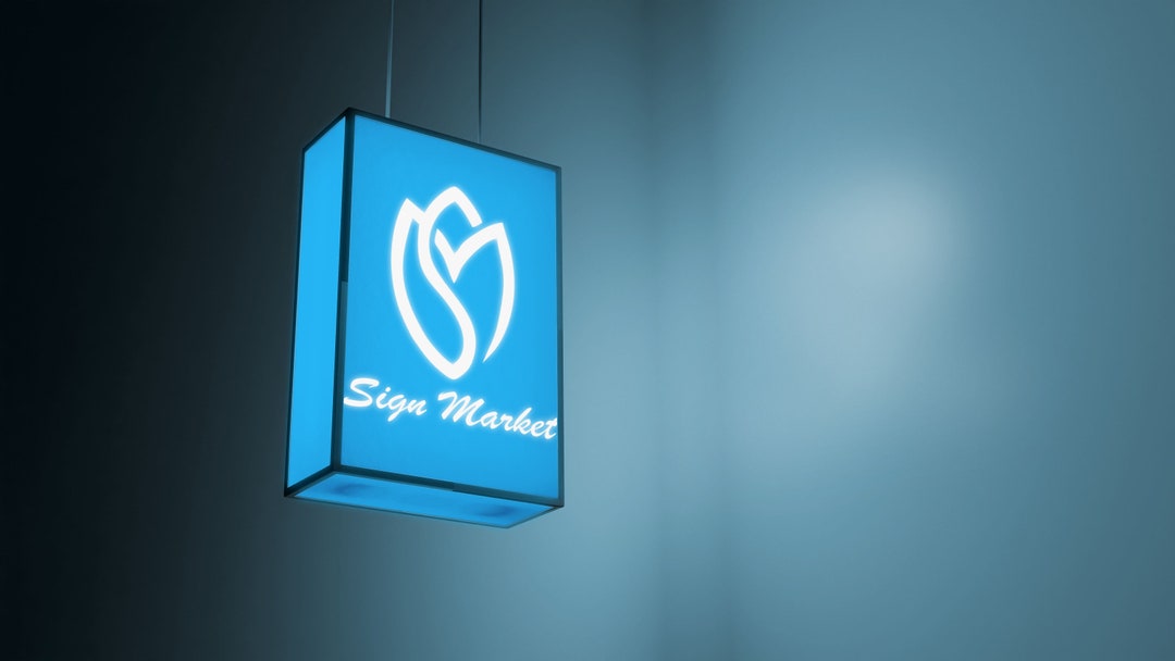 Store Front Sign Shop Sign Round Light Box Outdoor Sign Etsy