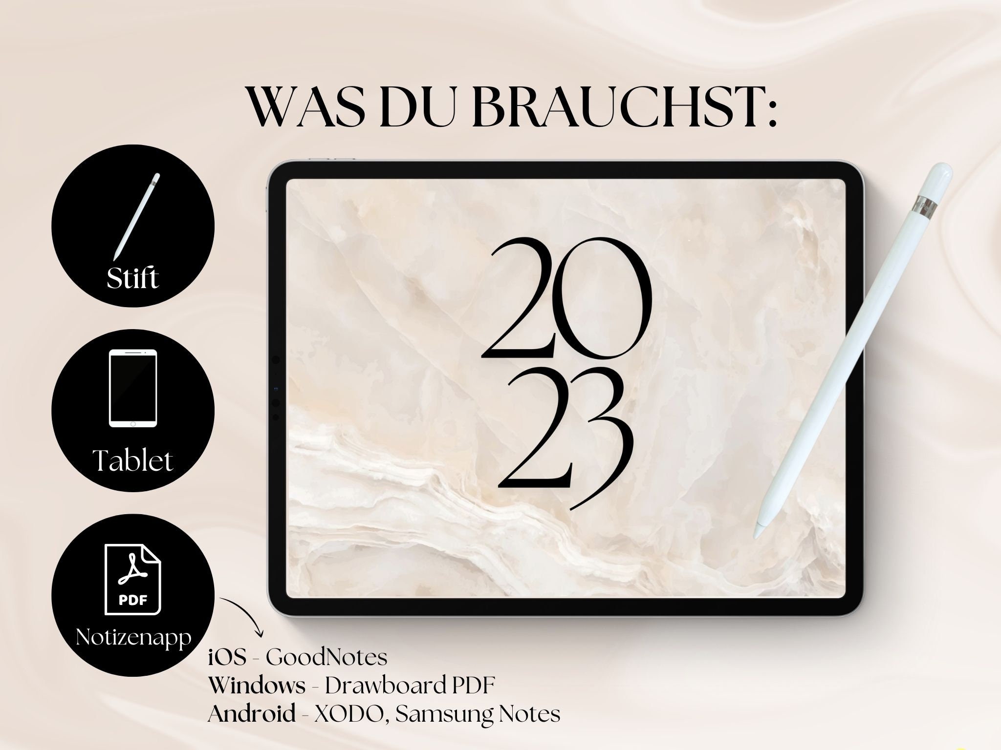 Digital Planner 2023 PDF Instant Download A4 Landscape Etsy