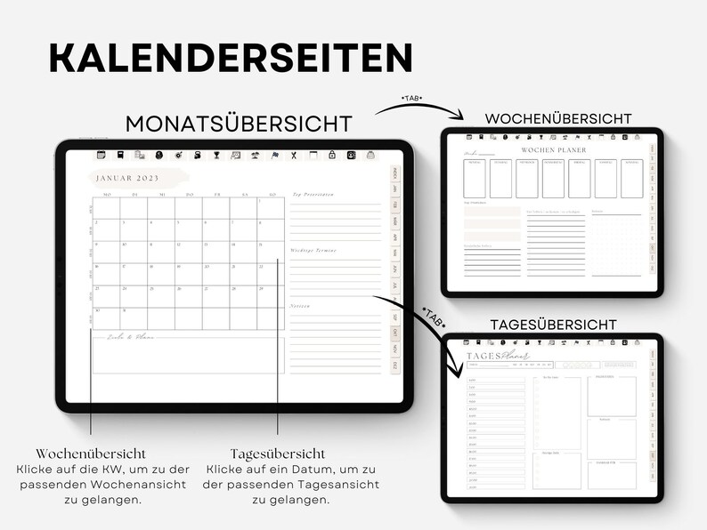Digital Planner 2023 Goodnotes Planner iPad Planner Etsy