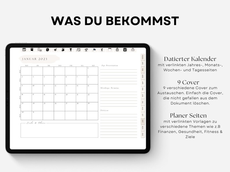 Digital Planner 2023 Goodnotes Planner iPad Planner Etsy