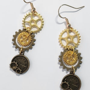 Boucles d'oreilles steampunk image 3