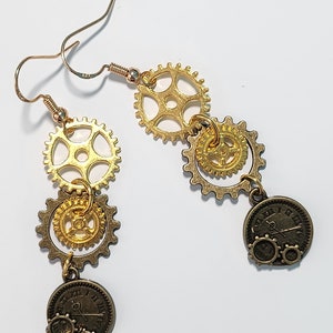 Boucles d'oreilles steampunk image 2