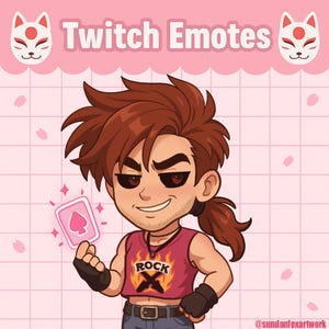 Remy LeBeau Emote for Twitch, YouTube, Discord (Digital Download)