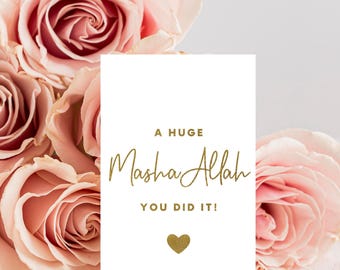 Personalised Quran Completion Greeting Card, Quran Card, Quran Gift, Quran Completion, Muslim Card, Khatam E Quran