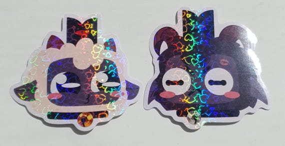 Cult of the Lamb Goat and Lamb 2.5in Holographic stickers