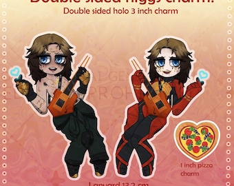 Death Stranding Higgs Schlüsselband + Anhänger 3 inch doppelseitig