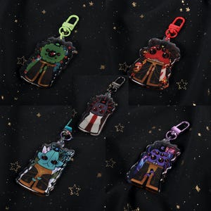 COTL Cult of the lamb Bishops of the old faith keychain charms 2.5 inch