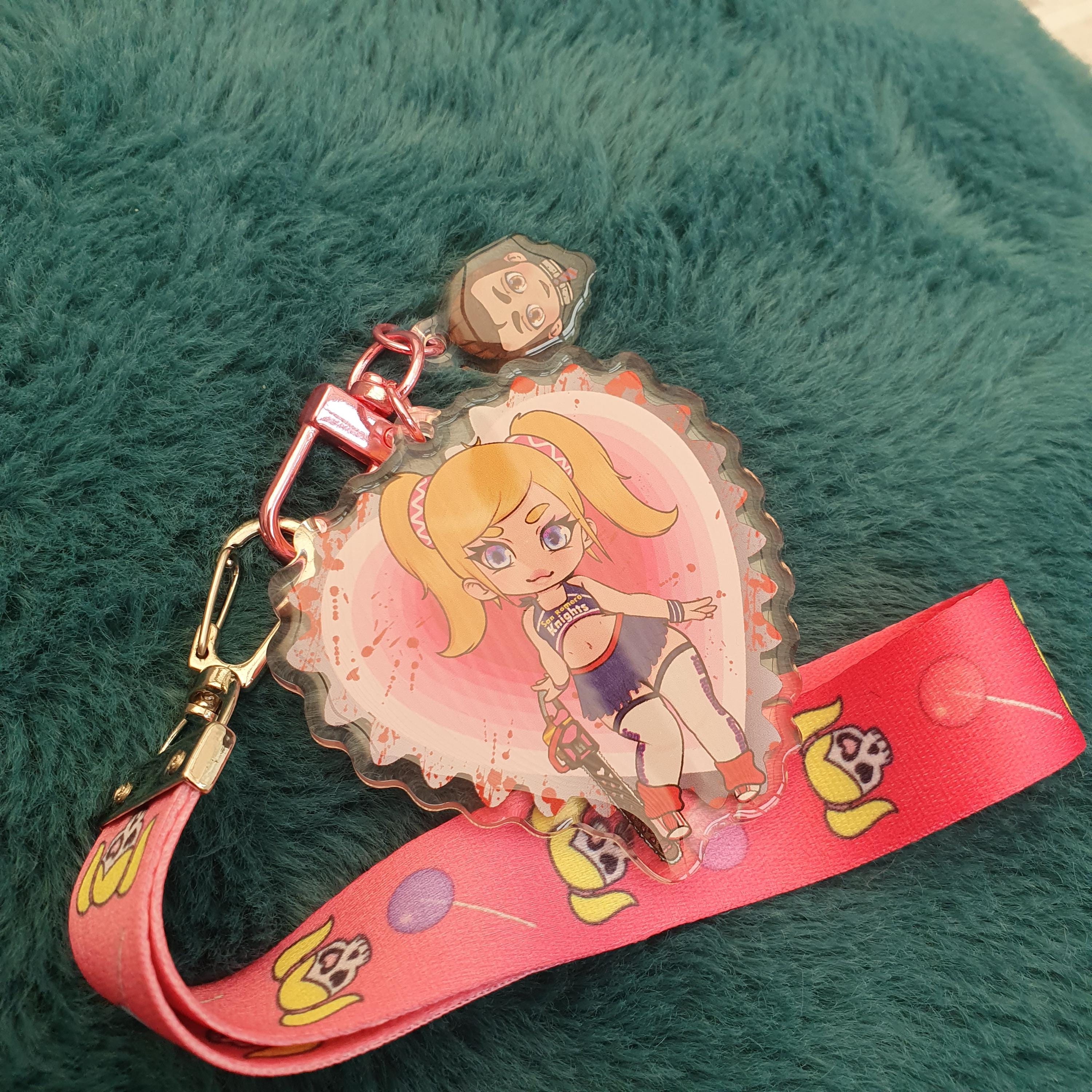 LOLLIPOP CHAINSAW Juilet Starling 2.5 inch double sided lanyard charm
