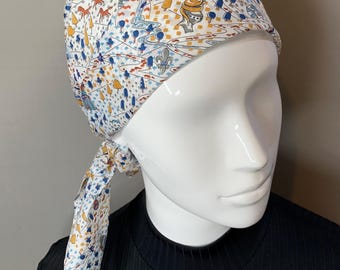 "Liberty Handgefertigtes Bandana, Retro Kopftuch, quadratisches Tuch im Vintage-Stil ""Sir Peter"""