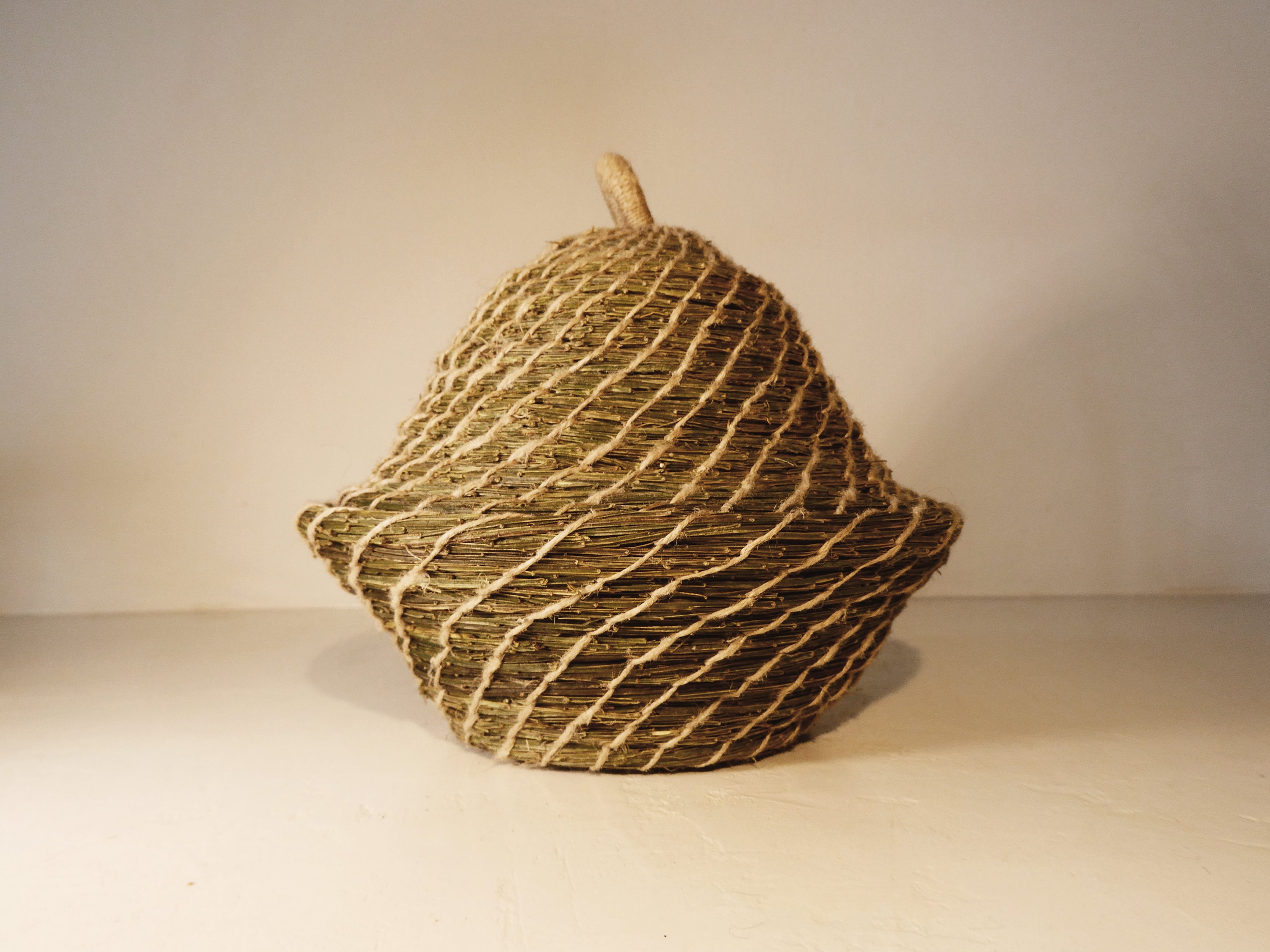 Boite en Vannerie Spiralée Cousue, Fabriqué Anjou, 100% Naturel