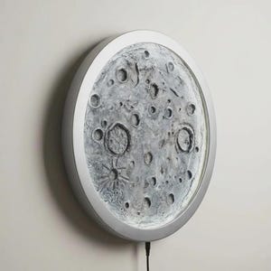 3D Moon Crater LED Wall Decor – Cosmic Night Light for Space Lovers image 15