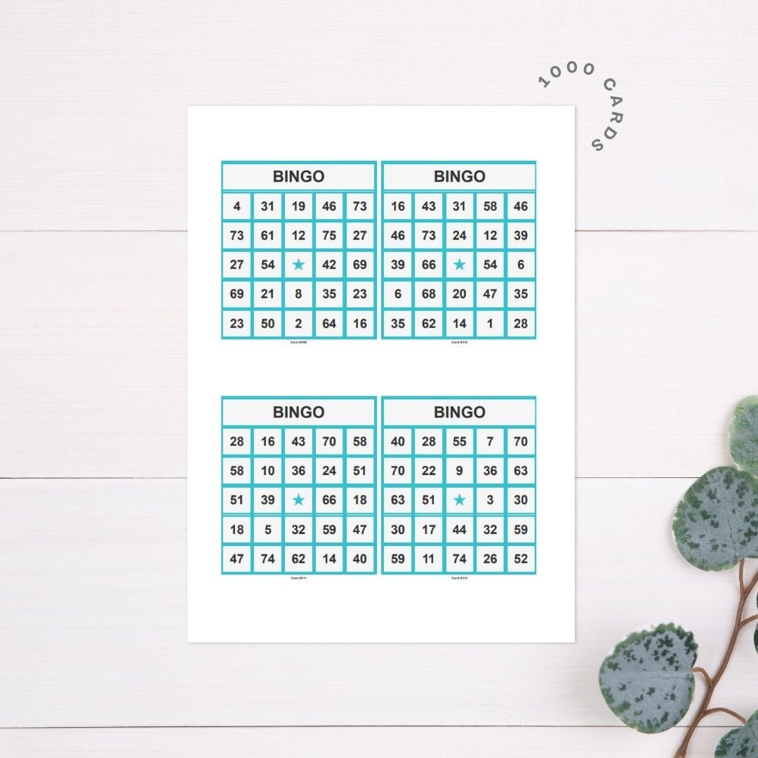 Bingo Sheets American Games 1on Bingo Paper 500 Sheets American Games ...