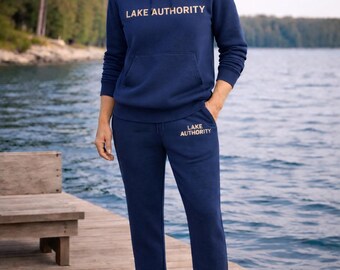 Lake Authority Heritage Blue Matching Set – unisexowa odzież domowa z polaru