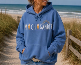 Bluza z kapturem Michigander – Letnie dni – Lody – Damska bluza z kapturem Michigan – Wakacyjna – Weekendowa bluza z kapturem