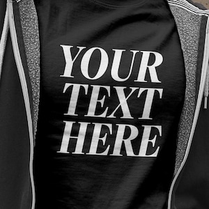 Custom Text Unisex T-Shirt | Same Day Design | Gift for Dad, Gift for Mom, Gift All a Dark T-Shirt | High Quality Custom Tee