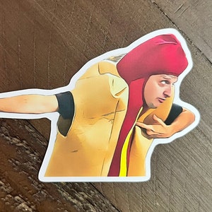 I Think You Should Leave Hot Dog Sticker #2 | Matte Vinyl | Free Shipping | Includes Free Bonus Sticker | Tim Robinson ITYSL | 3&quot; Decal