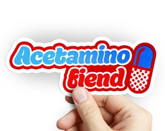 Acetaminofiend Sticker | Buy 1 Get 1 | Acetaminophen Parody Autism Support