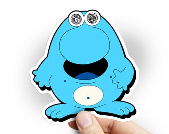 Shmaloogle Smiling Friends Sticker + Free Pim Sticker | Free Shipping | Matte Vinyl
