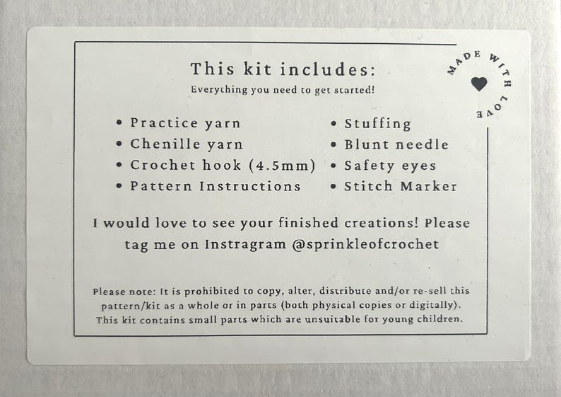 Turtle Crochet Kit DIY Crochet Gift for Turtle Lovers Crochet Gifts