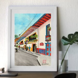 Colombia Art | &quot;Colors of Salento&quot; | Art Print | Salento, Colombia | Unframed