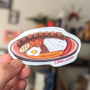 Bandeja Paisa Sticker | Colombian Food | Vinyl Waterproof Sticker | Latina Sticker | Colombian Sticker