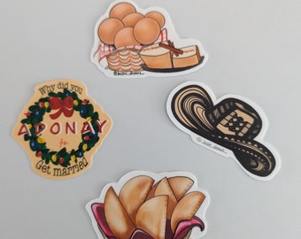 Colombian Christmas Sticker Set | Colombian Stickers | Vinyl Waterproof Sticker | Foodie Sticker