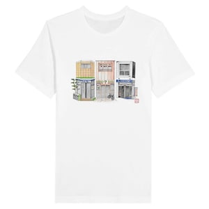 Konbini Trio T-Shirt | Family Mart | Seven Eleven | Lawson | Japanese Convenience Store | Premium Unisex Crewneck T-shirt