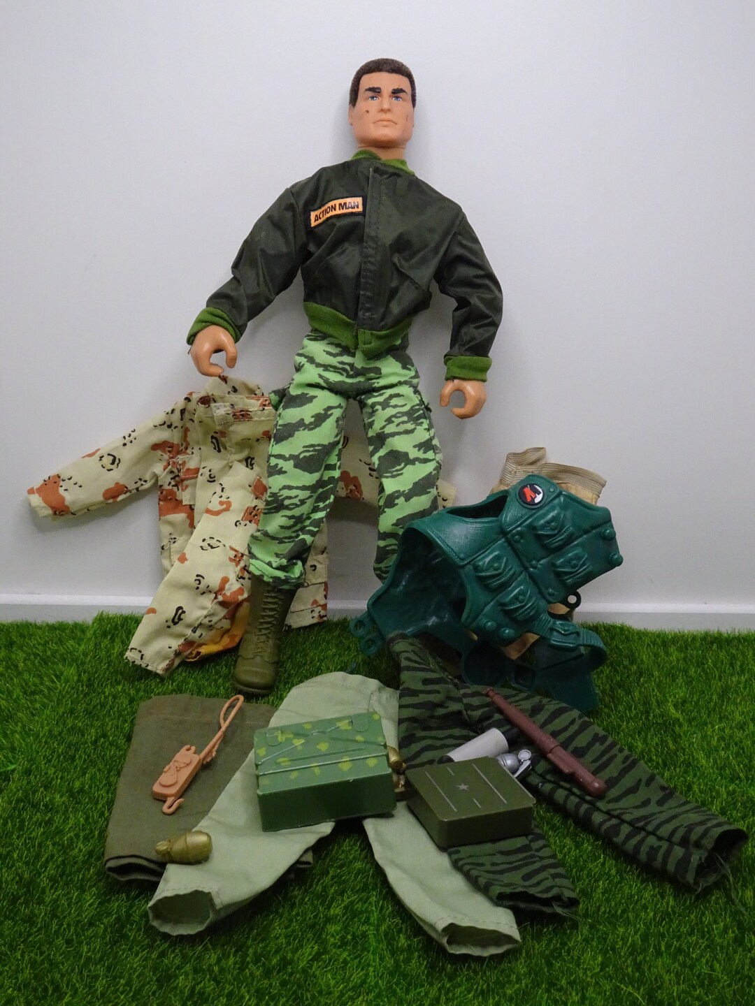 1990s Action Man Blue Pants Flocked Hair Figure. Mixed Etsy UK